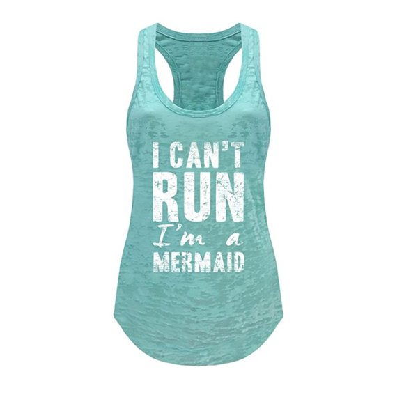 Women'sI'm A Mermaid Burnout Tank Top